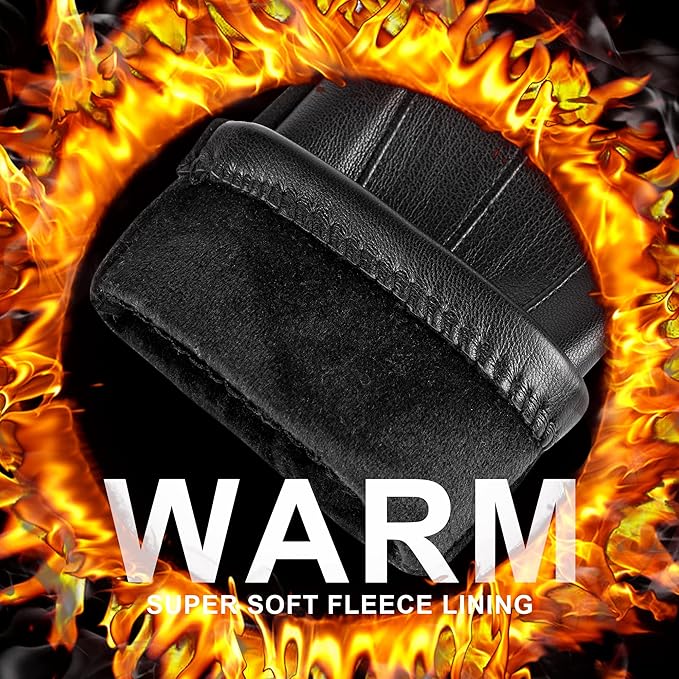 Gants d’hiver tactiles en daim