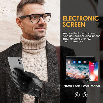 Gants d’hiver tactiles pour homme
