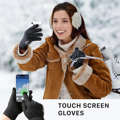 Gants d'hiver thermiques pour écran tactile