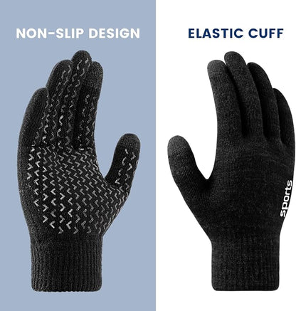 Gants d'hiver thermiques pour écran tactile