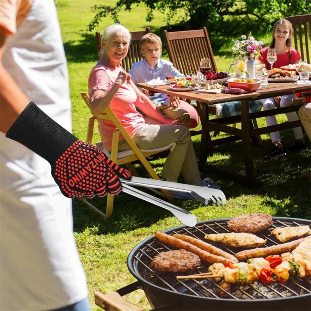 Gants de barbecue jusqu’à 800 °C