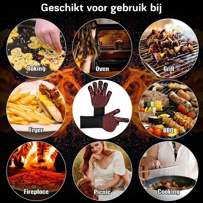Gants de barbecue jusqu’à 800 °C