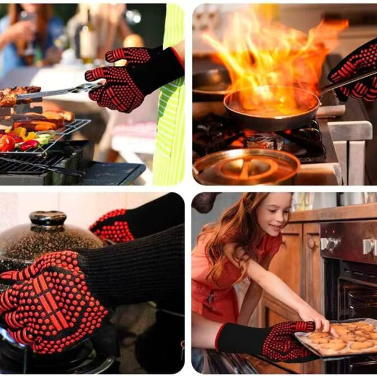 Gants de barbecue jusqu’à 800 °C
