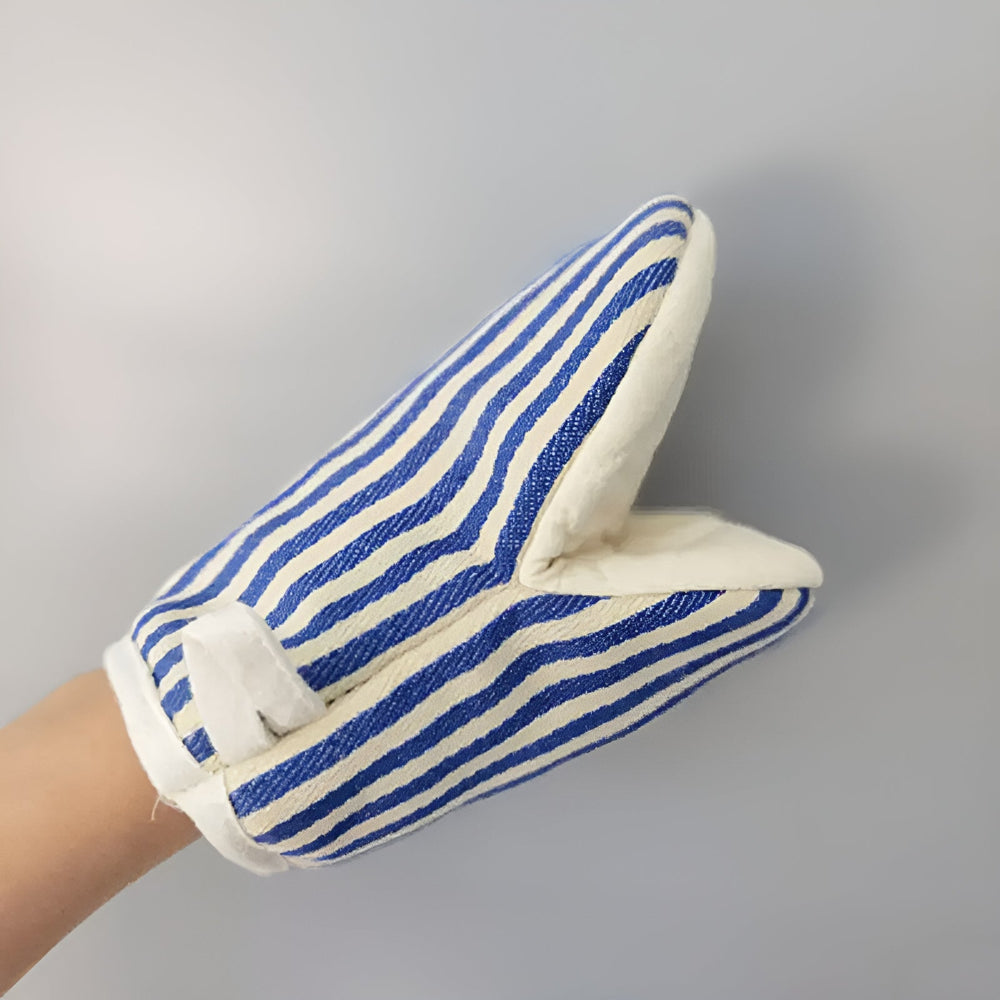 Gants de cuisine rayés résistants à la chaleur