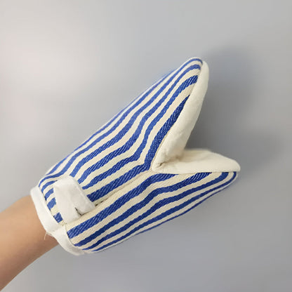 Gants de cuisine rayés résistants à la chaleur
