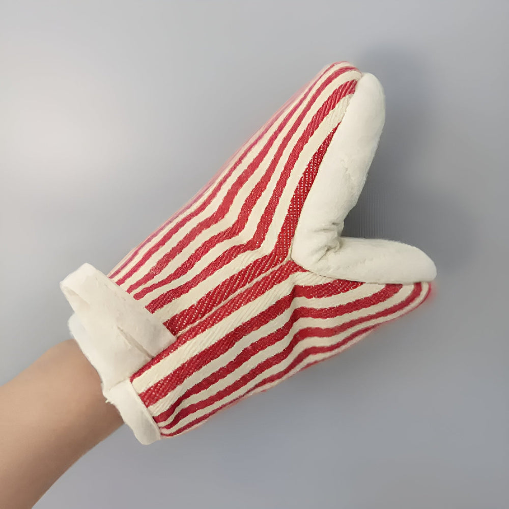 Gants de cuisine rayés résistants à la chaleur
