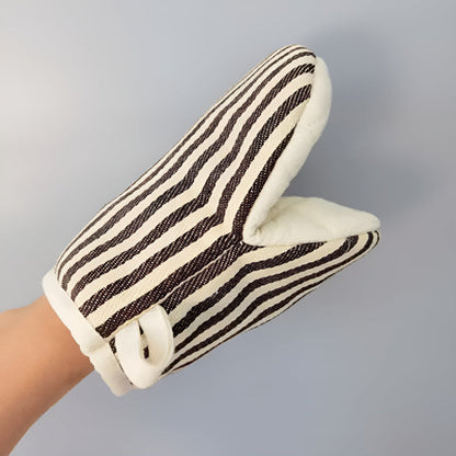 Gants de cuisine rayés résistants à la chaleur