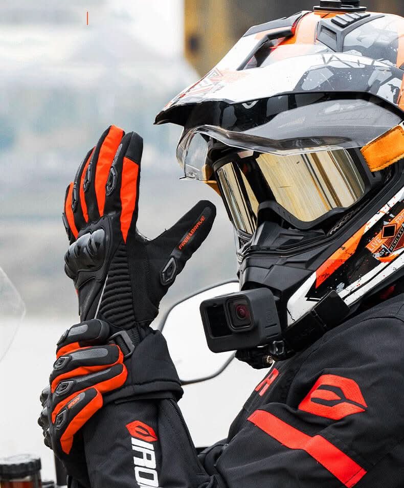 Gants de moto imperméables et isolés pour les sorties hivernales
