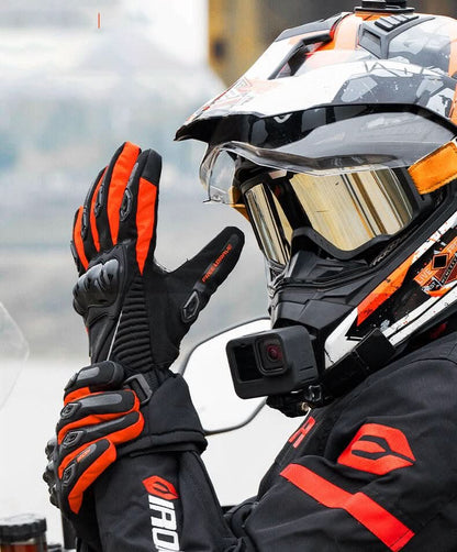 Gants de moto imperméables et isolés pour les sorties hivernales