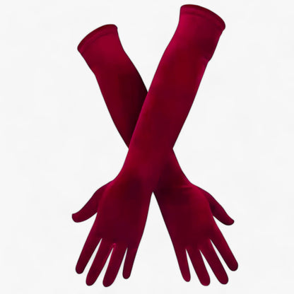 Gants élégants en velours pour l'hiver