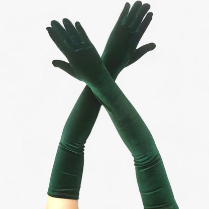 Gants élégants en velours pour l'hiver