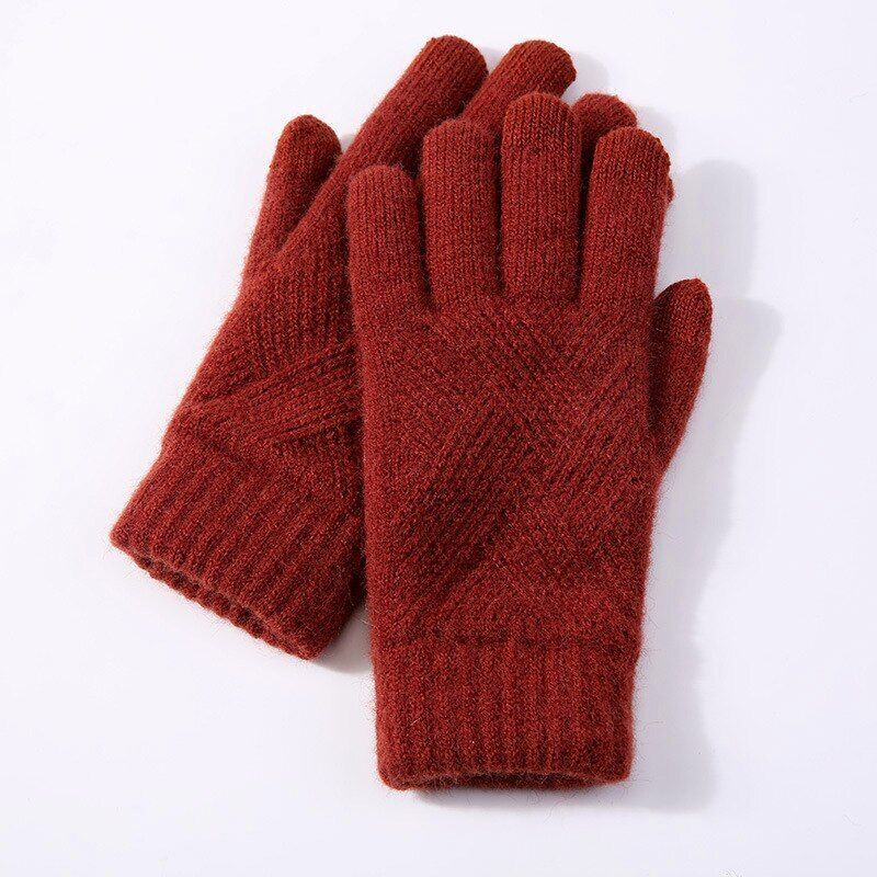 Gants en maille confortables femme