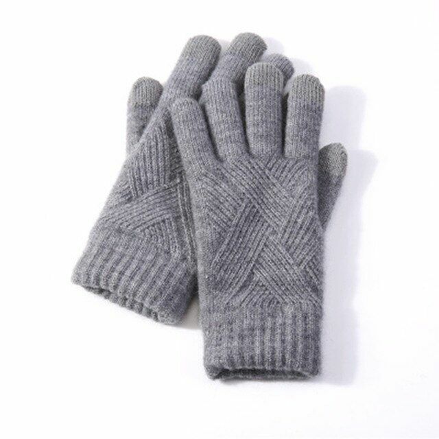 Gants en maille confortables femme