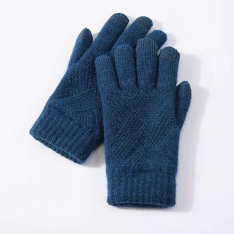 Gants en maille confortables femme