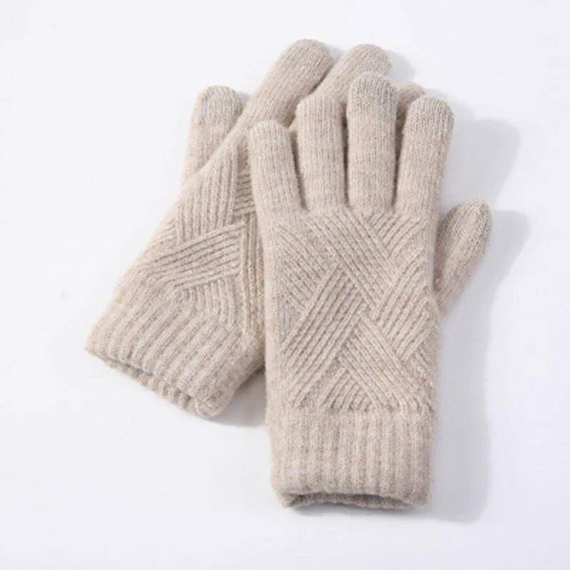 Gants en maille confortables femme