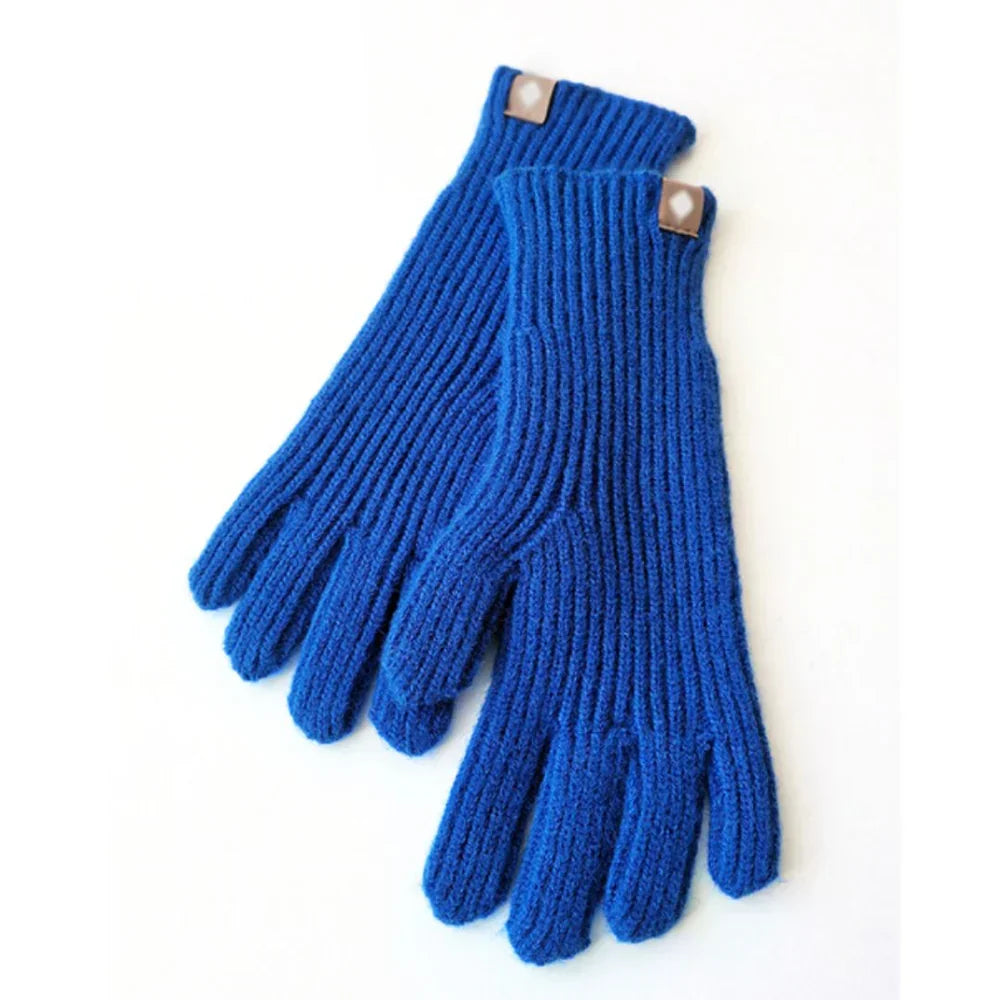 Gants en maille décontractés pour femme