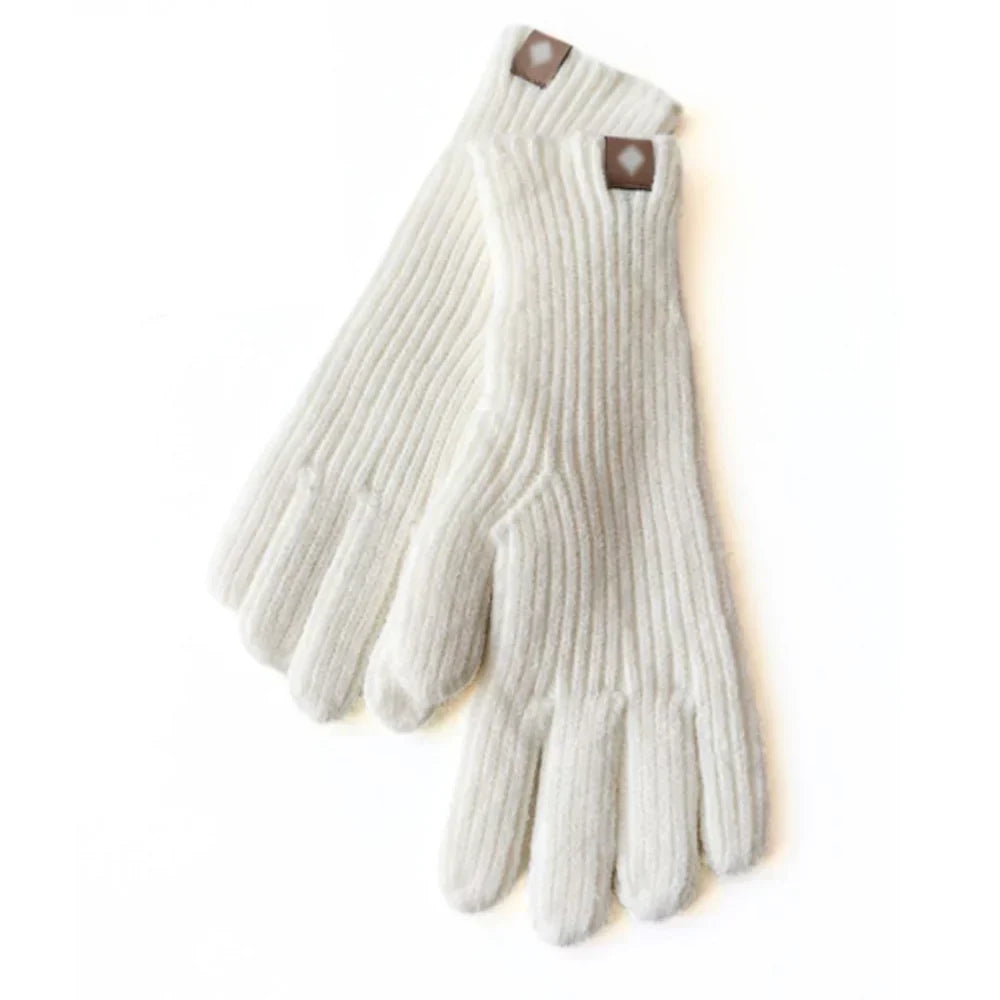 Gants en maille décontractés pour femme