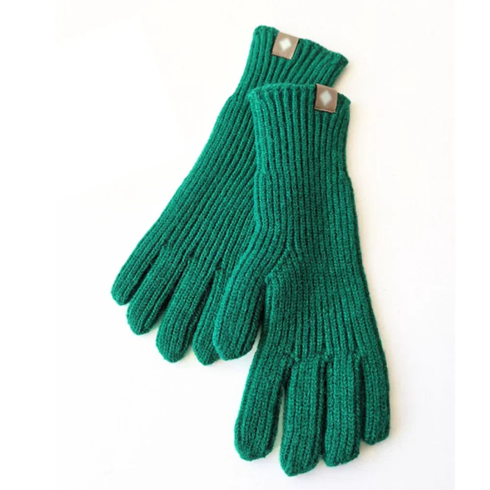 Gants en maille décontractés pour femme