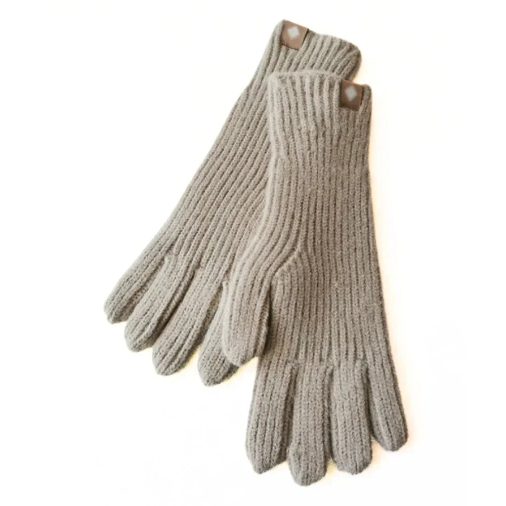Gants en maille décontractés pour femme