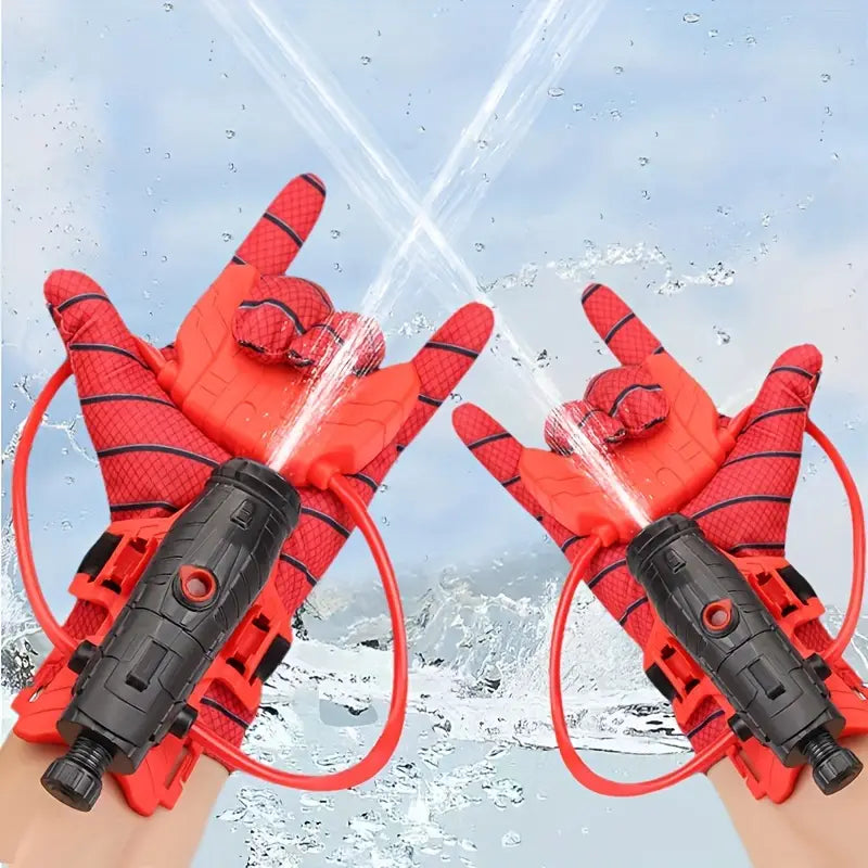Gants pistolet à eau toile d’araignée – jouet pour enfants de 3 à 6 ans