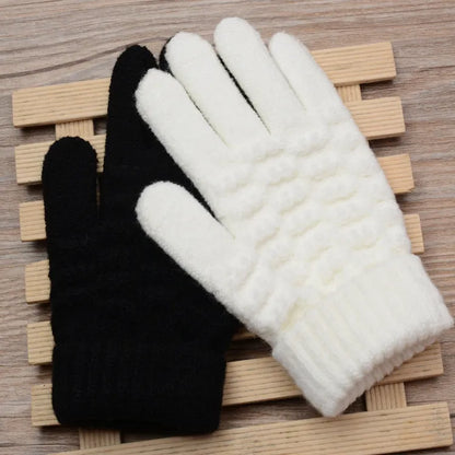 Gants tactiles tricotés pour femme