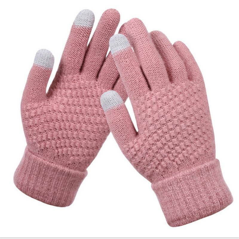 Gants tactiles tricotés pour femme