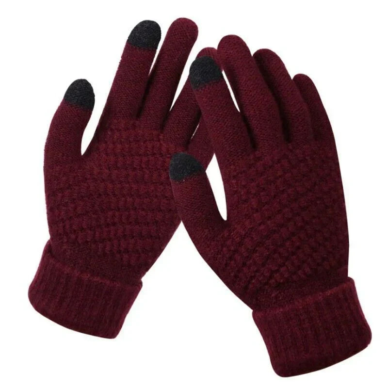 Gants tactiles tricotés pour femme