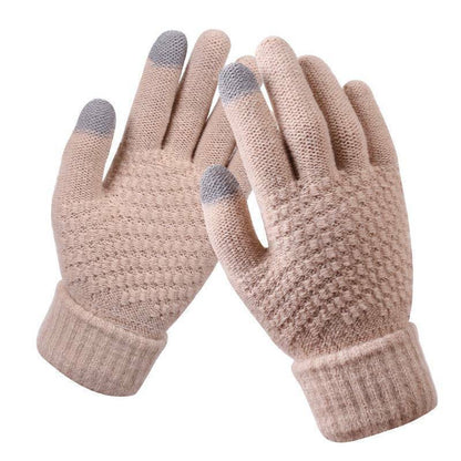 Gants tactiles tricotés pour femme