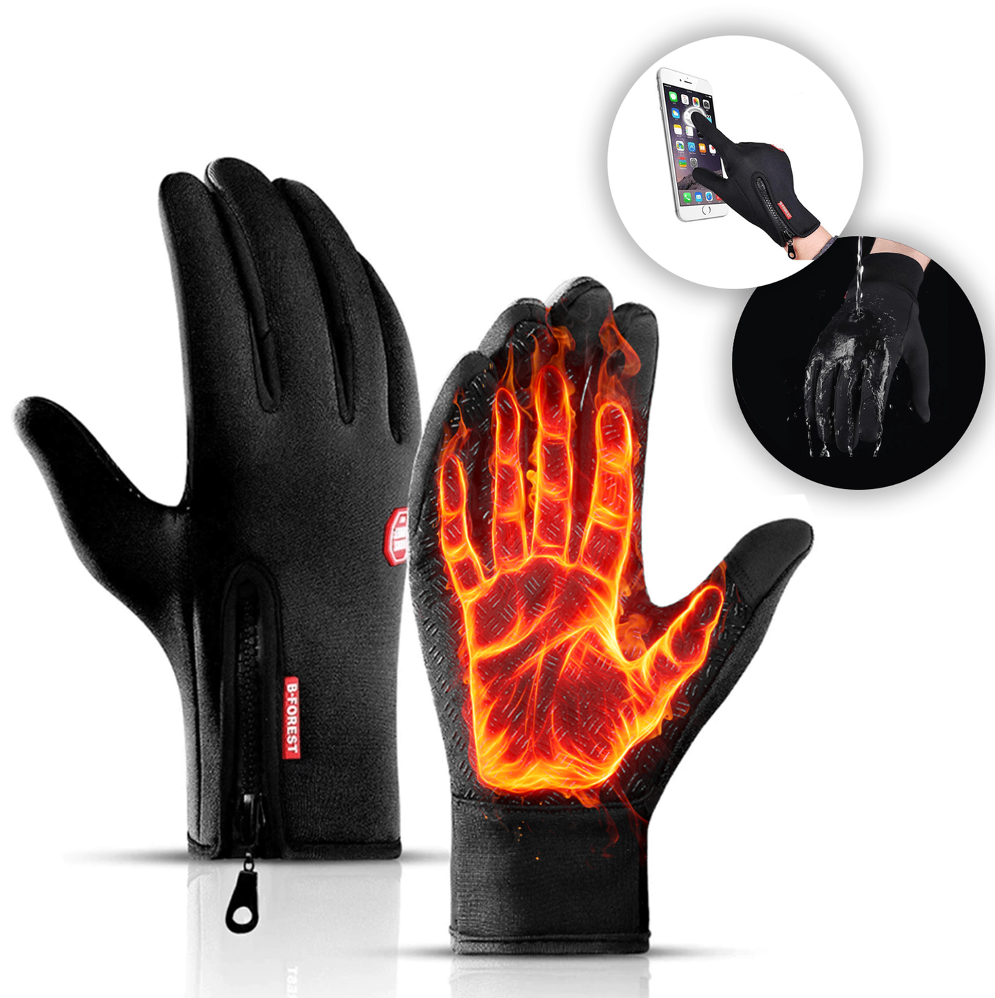 Gants thermiques conservant la chaleur pour le cyclisme, le ski et les sports de plein air