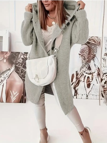 Gilet à capuche oversize femme
