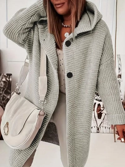 Gilet à capuche oversize femme