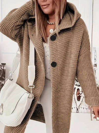 Gilet à capuche oversize femme