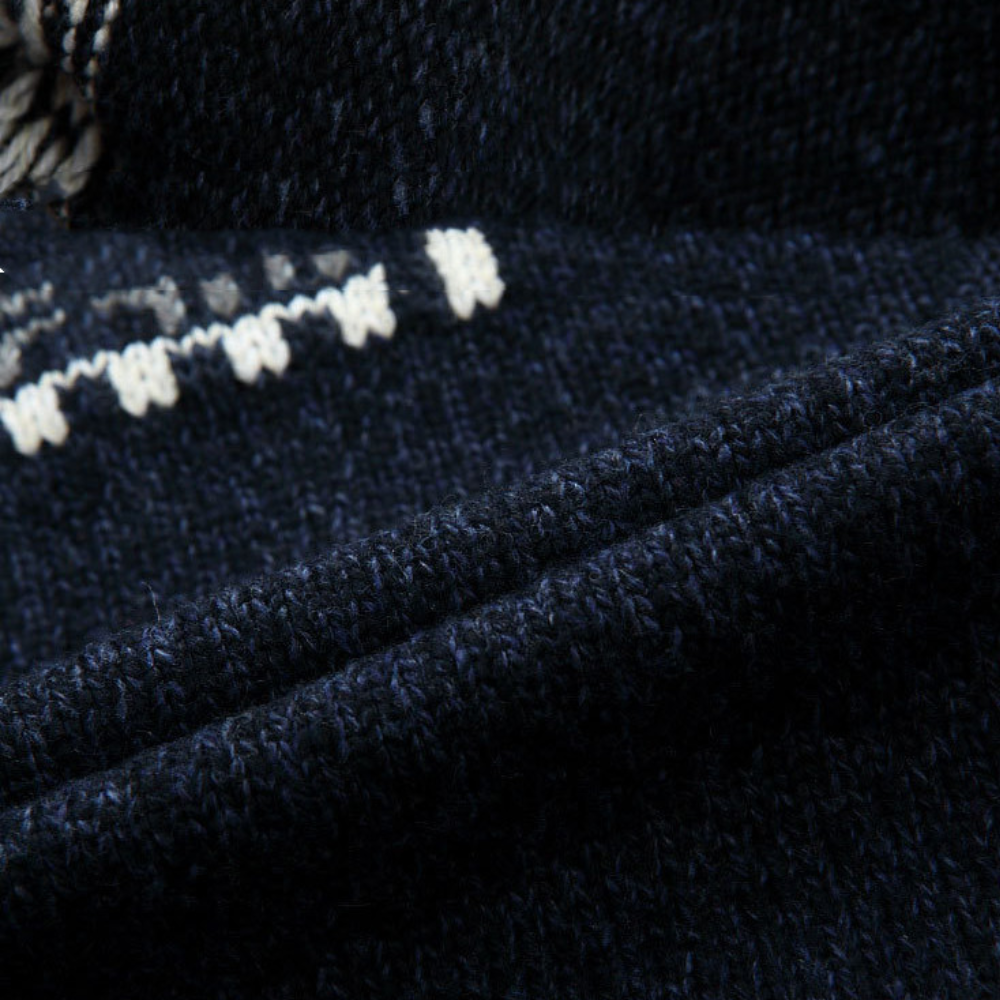 Gilet à zip intégral à motif pour homme