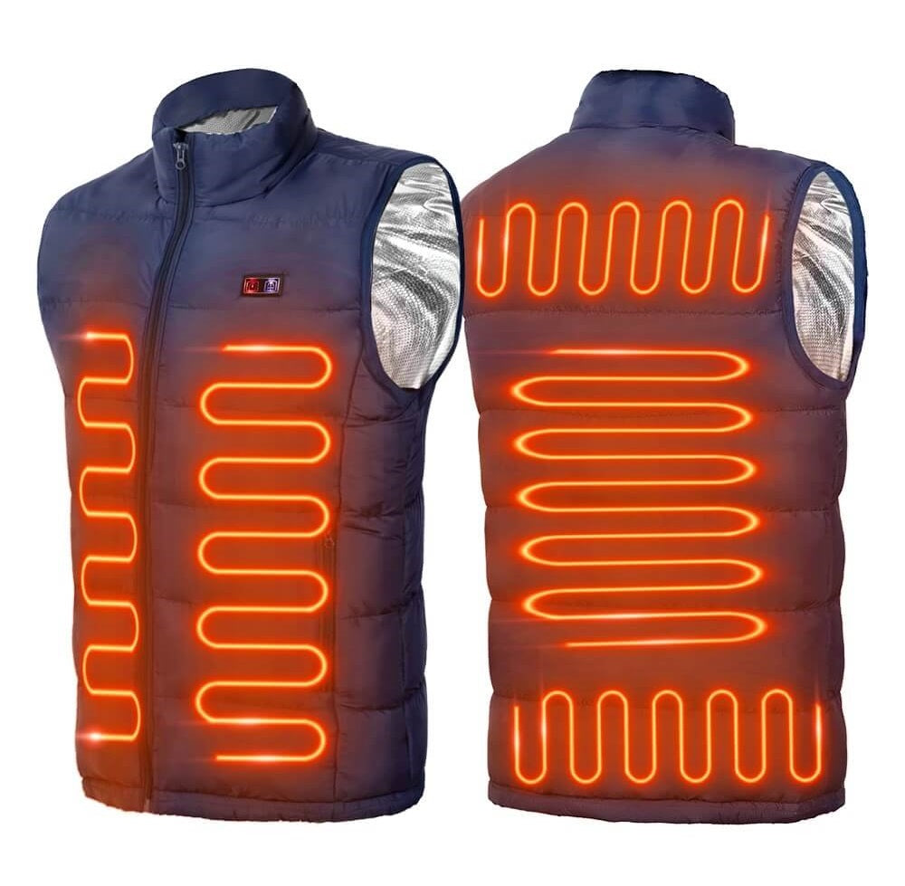 Gilet chauffant unisexe