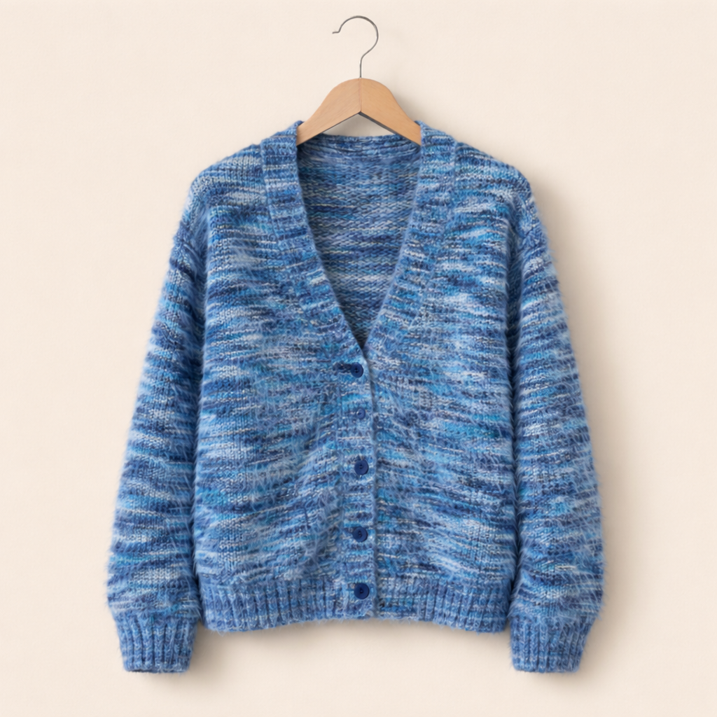 Gilet en maille ouvert pour femme