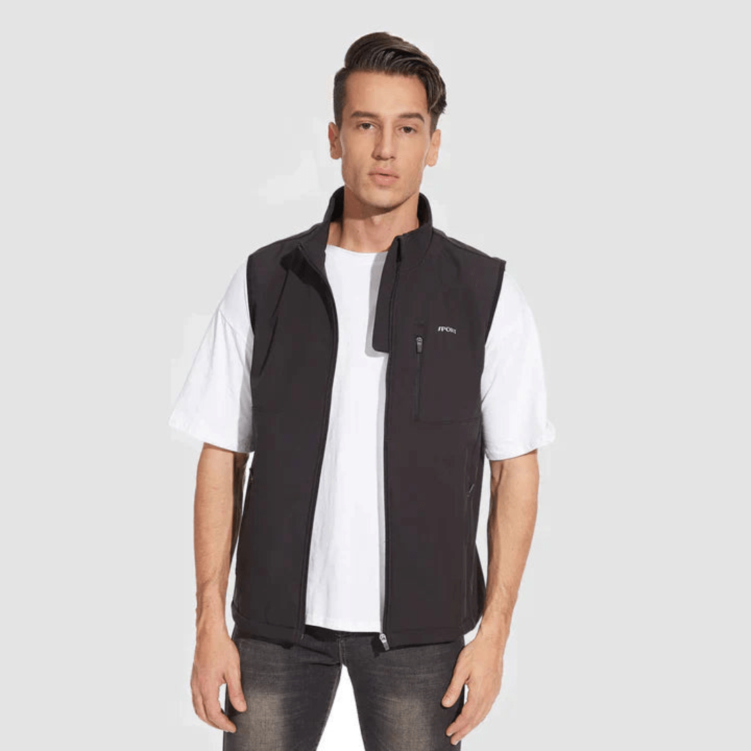 Gilet léger à zip intégral pour homme