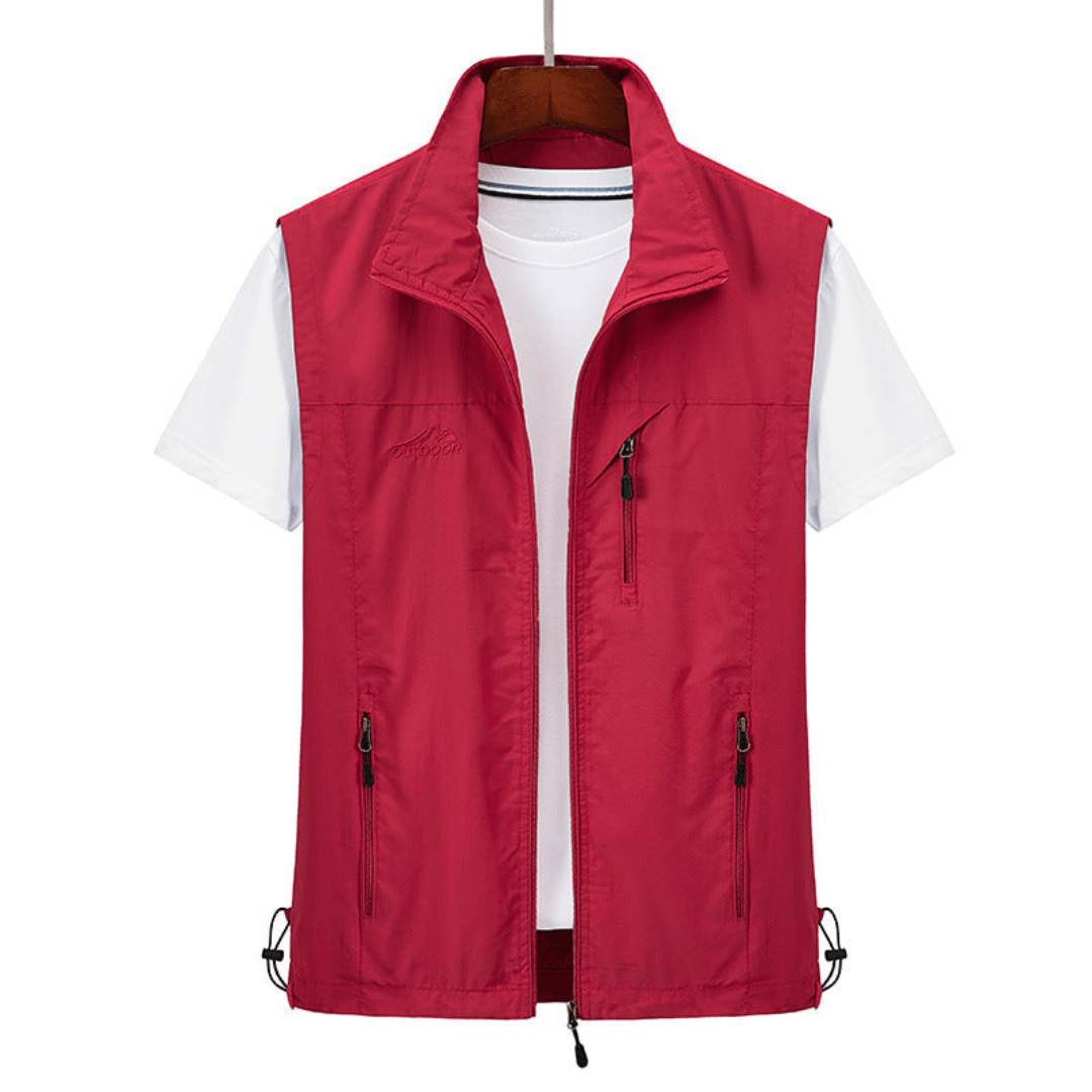 Gilet léger à zip intégral pour homme