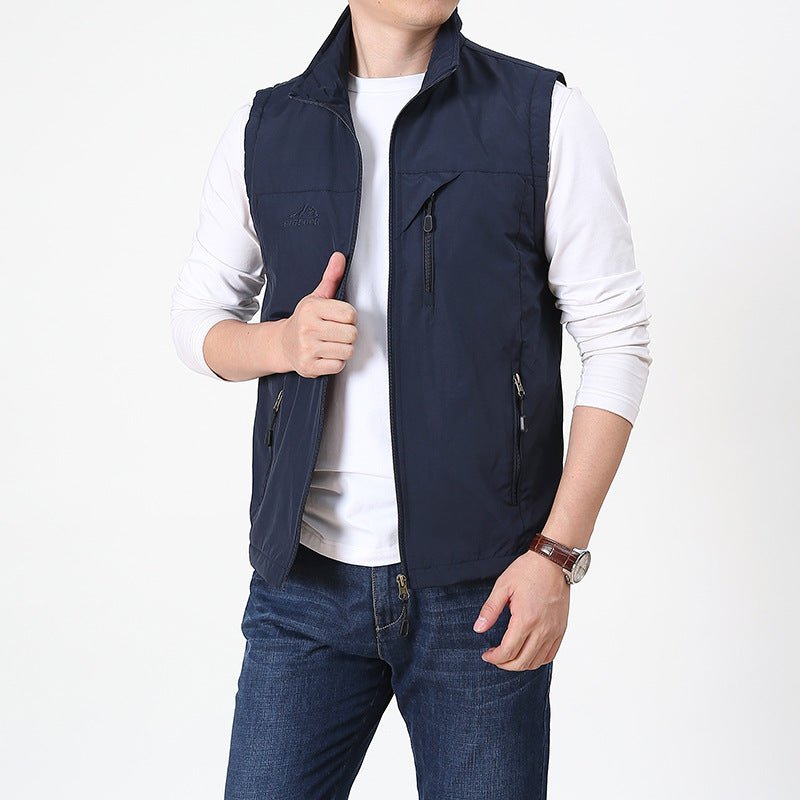 Gilet léger à zip intégral pour homme