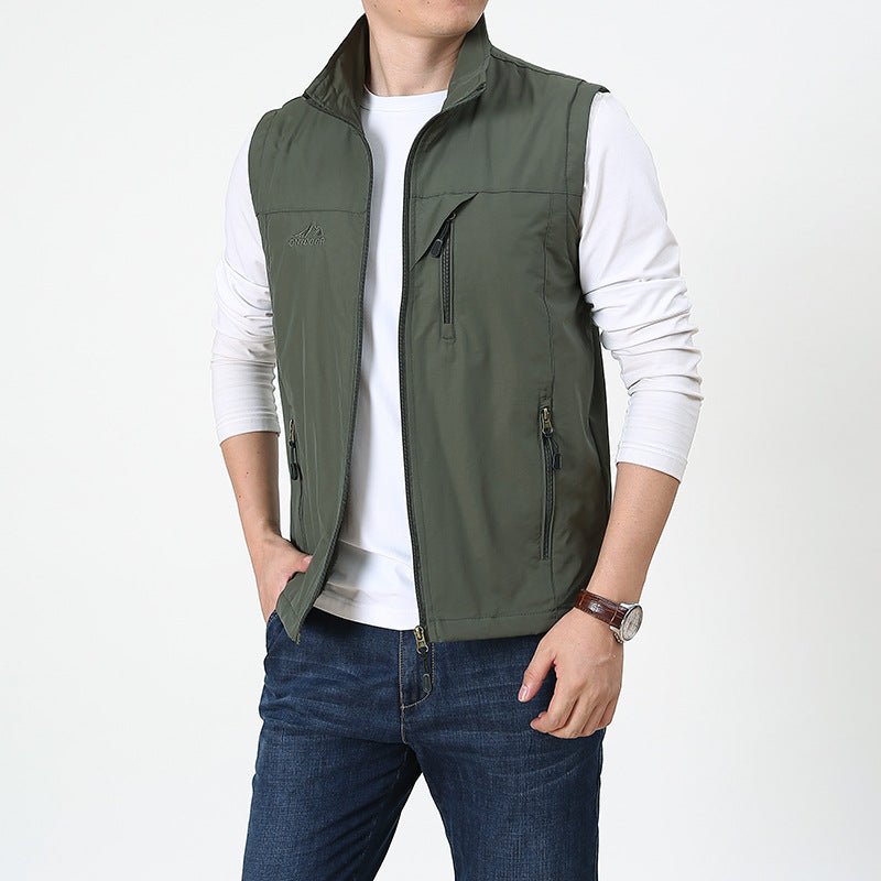 Gilet léger à zip intégral pour homme