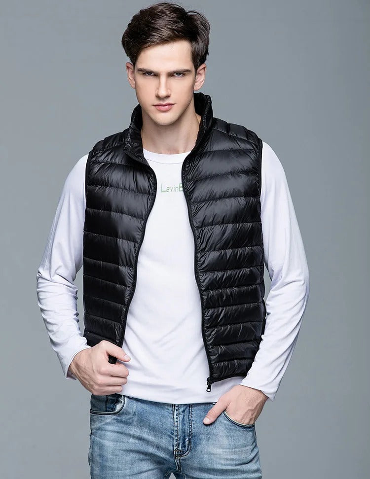 Gilet matelassé pour homme au design minimaliste
