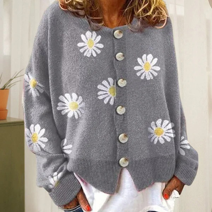 Gilet oversize boutonné devant pour femme