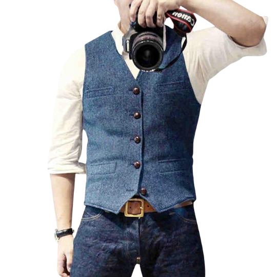 Gilet pour homme, style moderne, coupe classique