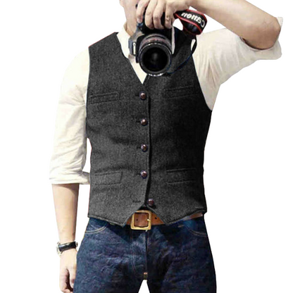 Gilet pour homme, style moderne, coupe classique