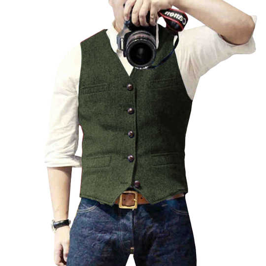 Gilet pour homme, style moderne, coupe classique