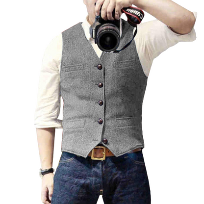 Gilet pour homme, style moderne, coupe classique