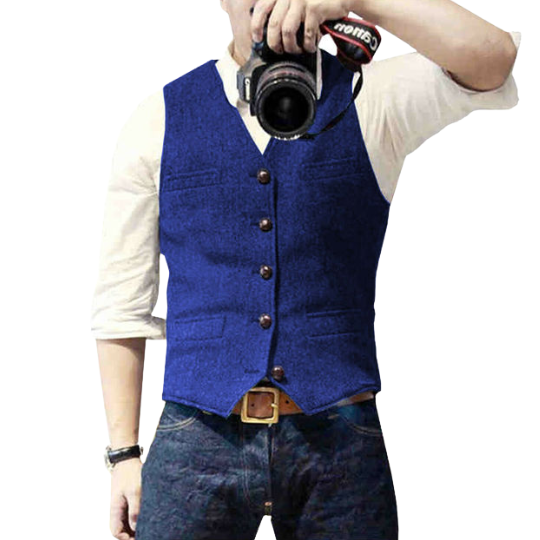 Gilet pour homme, style moderne, coupe classique