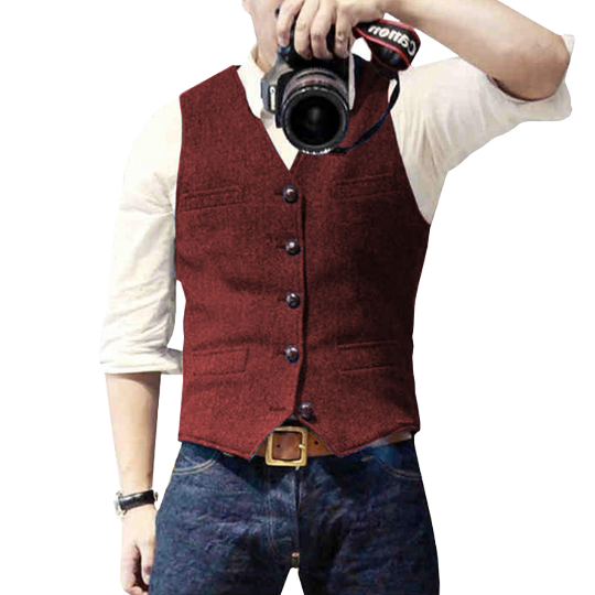 Gilet pour homme, style moderne, coupe classique