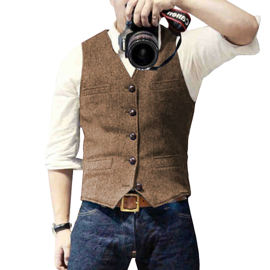 Gilet pour homme, style moderne, coupe classique