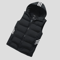 Gilet sans manches à capuche pour homme