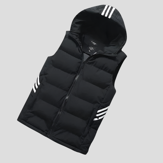 Gilet sans manches à capuche pour homme